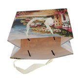 12pcs Scenery Pattern Paper Gift Bags Handle Party Tote Bags Gift Favor