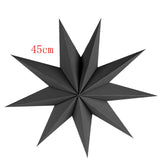 Paper Star Hanging Christmas Lantern Home Party Decoration DIY Craft Black