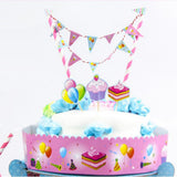 Pack of 5 Lovely Balloon Cake Topper Cake Banner Cupcake Picks Cake Wrapper Craft