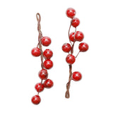 Max 3 Pieces Berry Holly Hairpins Woman Bridal Hair Sticks Wine Red