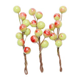 Max 3 Pieces Berry Holly Hairpins Woman Bridal Hair Sticks Green