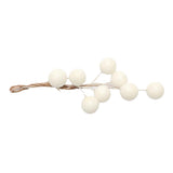 Max 3 Pieces Berry Holly Hairpins Woman Bridal Hair Sticks White