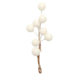 Max 3 Pieces Berry Holly Hairpins Woman Bridal Hair Sticks White