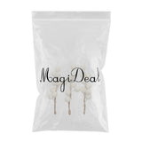 Max 3 Pieces Berry Holly Hairpins Woman Bridal Hair Sticks White