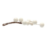 Max 3 Pieces Berry Holly Hairpins Woman Bridal Hair Sticks White