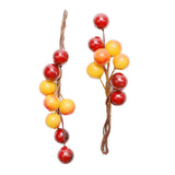 Max 3 Pieces Berry Holly Hairpins Woman Bridal Hair Sticks Wine Red and Orange