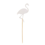 12pcs Glitter Flamingo Cupcake Picks Cake Topper Birthday Party Decor Gold