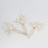 Maxbell Women Bride Crystal Pearl Hair Pins Clips Wedding Hair Jewelry Accessories