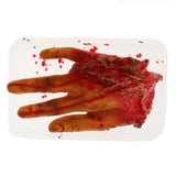 Halloween Severed Body Parts Prop Meal Box with Bloody Fake Finger Hand