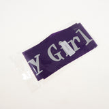 Birthday Girl Satin Sash Silver Letters Girls Party Fancy Dress Purple