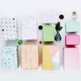 6 Sheets Double Sided Gift Wrapping Package Paper Craft Birthday Supplier 2