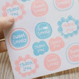 10 x 32pcs Thank You Sealing Stickers Envelope Card Paste DIY Craft Decor