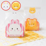 Max 10 x 24pcs Bear Bunny Sealing Stickers Envelope Card Paste DIY Craft Decor