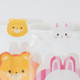 Max 10 x 24pcs Bear Bunny Sealing Stickers Envelope Card Paste DIY Craft Decor