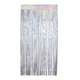 Tinsel Foil Fringe Curtains for Party Photo Backdrop Wedding Decor Silver