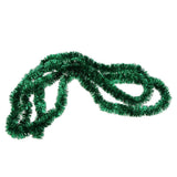 Hanging Holiday Tinsel Garland Festive Shiny Christmas Decoration Green