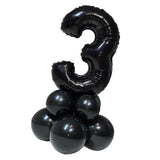 Number 0-9 Foil Latex Balloons Set Birthday Anniversary Party Decor Number 3