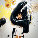Number 0-9 Foil Latex Balloons Set Birthday Anniversary Party Decor Number 4