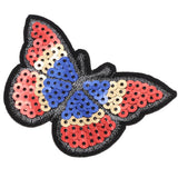 Maxbell 6pcs Butterfly Applique Sequin Sew Clothes Bag DIY Hairband Embroidery Patch