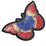 Maxbell 6pcs Butterfly Applique Sequin Sew Clothes Bag DIY Hairband Embroidery Patch