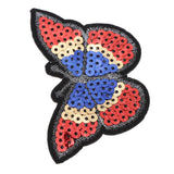 Maxbell 6pcs Butterfly Applique Sequin Sew Clothes Bag DIY Hairband Embroidery Patch