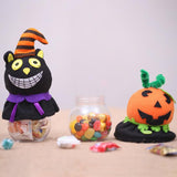 Halloween Cartoon Candy Jar Gift Pot Storage Holders Cookie Bottles Black