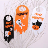 Happy Halloween Cute Cartoon Image Door Hanging Decorations White