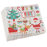 20pcs Merry Christmas Santa Claus Disposable Paper Napkin Christmas Napkin