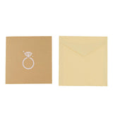 Maxbell 3D Pop Up Ring Wedding Greeting Invitation Cards With Envelope