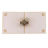Maxbell 3D Pop Up Ring Wedding Greeting Invitation Cards With Envelope