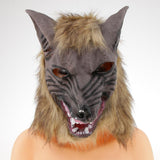 Max Latex Wolf Head Mask Animal Cosplay Fancy Dress Halloween Costume Prop