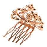 Max Girls Princess Tiara Crown with Comb Kids Hair Accessories Rose gold
