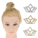 Max Girls Princess Tiara Crown with Comb Children Dress up Accessories Gold