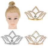 Max Girls Princess Tiara Crown with Comb Children Dress up Accessories Gold