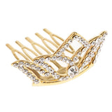 Max Girls Princess Tiara Crown with Comb Children Dress up Accessories Gold