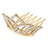 Max Girls Princess Tiara Crown with Comb Children Dress up Accessories Gold