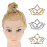 Max Girls Princess Tiara Crown with Comb Children Dress up Accessories Gold