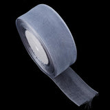 Max 45m Sheer Solid Organza Ribbon Tulle Roll Spool Gift Wrapping Silver Grey