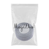 Max 45m Sheer Solid Organza Ribbon Tulle Roll Spool Gift Wrapping Silver Grey