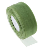 Max 45m Sheer Solid Organza Ribbon Tulle Roll Spool Gift Wrapping Green