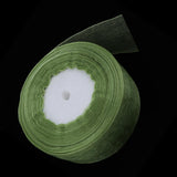 Max 45m Sheer Solid Organza Ribbon Tulle Roll Spool Gift Wrapping Green