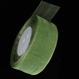 Max 45m Sheer Solid Organza Ribbon Tulle Roll Spool Gift Wrapping Green