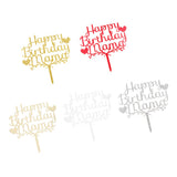 Happy Birthday Mama Acrylic Cake Topper Party Supplier Decorations Gold