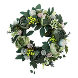 Max Artificial Peony Flower Door Wreath Rattan Garland Wedding Venue Decor 6