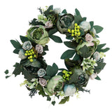 Max Artificial Peony Flower Door Wreath Rattan Garland Wedding Venue Decor 6
