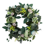 Max Artificial Peony Flower Door Wreath Rattan Garland Wedding Venue Decor 6