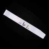 Bride to be Sash Diamond Wedding Bridal Shower Costume Accessories White