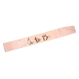 Bride to be Sash Diamond Wedding Bridal Shower Costume Accessories Apricot