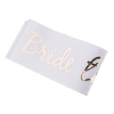 Bride to be Sash Heart Wedding Bridal Shower Costume Accessories White