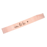 Bride to be Sash Heart Wedding Bridal Shower Costume Accessories Apricot